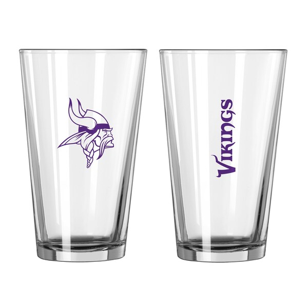 Logo Brands Minnesota Vikings 16oz Gameday Pint Glass 618-G16P-1 - main